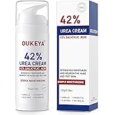 OUKEYA Urea Cream with Salicylic Acid for Dry, Rough Skin – Moisturiser for Feet, Heels, Hands & Elbows, 5.29 Oz