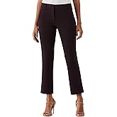Rafaella Womens Rafaella Women's Straight Leg Ankle Dress Pants - 28" Business Casual with Classic Fit & Slimming Panel