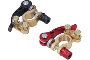 2PCS Corrosion Resistant Car Battery Terminal Connector Good Conductivity Easy to Install Quick Disconnect and Release Batter