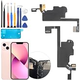YWLRONG Earpiece Speaker for iPhone 13 - Replacement with Light, Proximity Sensor, Flex Cable and Tools