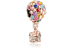 VALGACLS 925 Sterling Silver Family Love Mom Mouse Heart Charms for Bracelets Necklace Valentine's Day Mother's Day Jewelry Charm for Women