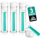 Soft Contact Applicator &amp; Remover Tool, Contact Plunger 3 Pack - Green | Portable Contact Lens Applicator Tool for Soft Lenses - 2 in 1 Insertion &amp; Remover tool, Contact Remover Not for Hard Lenses