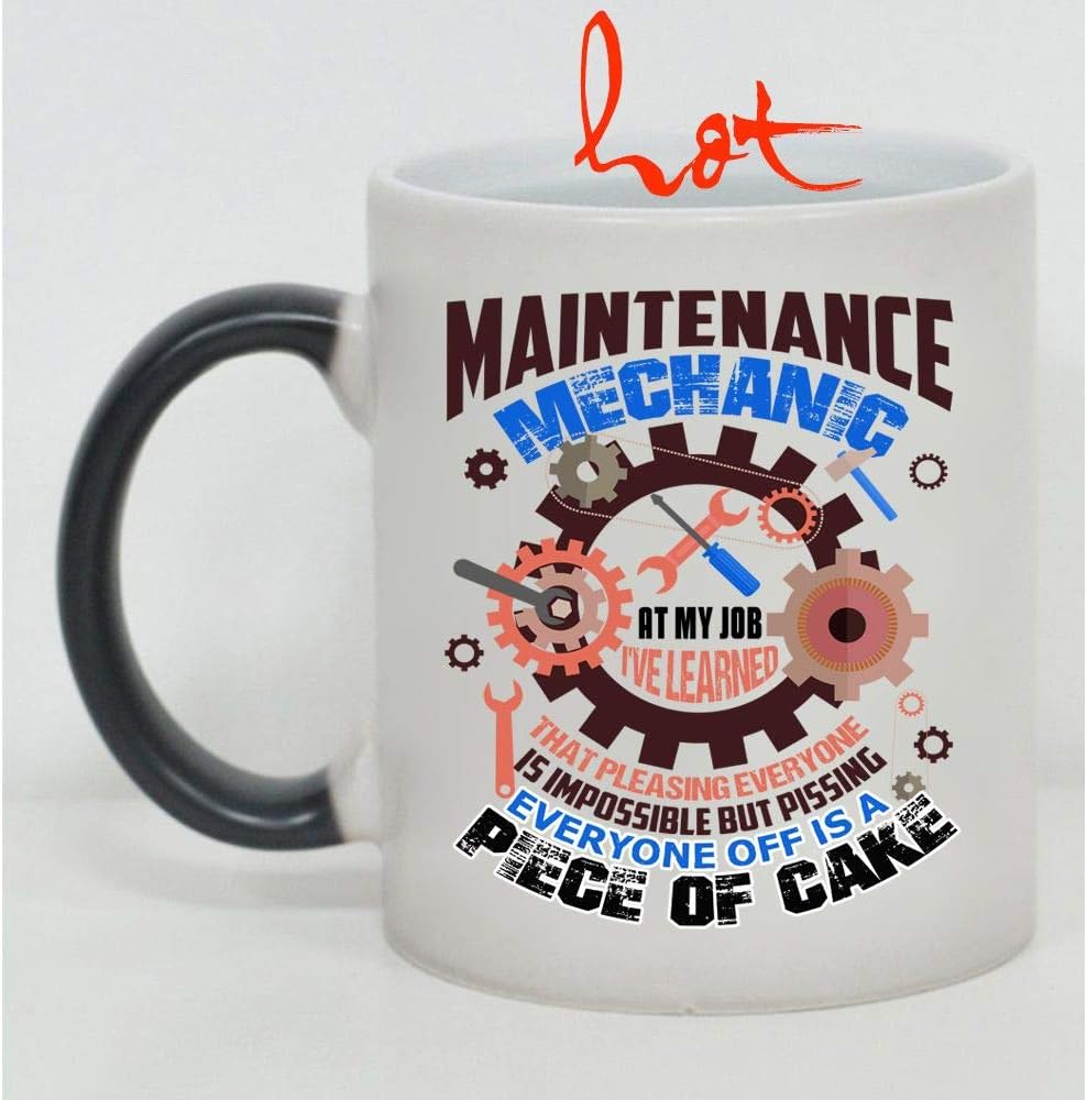 Amazon Pretty Gift For Maintenance Mechanics Cup Maintenance Mechanic At My Job Change 