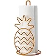 Kamenstein Pineapple Wire Paper Towel Holder, 12-Inch, Radiant Yellow