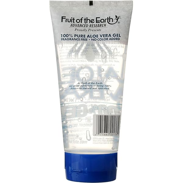 FRUIT OF THE EARTH ALOE VERA 100% GEL 6 OZ (PACK OF 2)