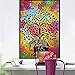 Indian-hippie-gypsy Bohemian-psychedelic-good-luck Tie-dye-elephant-tree Wall-hanging-tapestry Twin-size