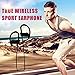 JTD Professional Wireless Bluetooth Headphones IPX6 Waterproof Sweat Proof Noise Cancelling Light-Weight Headphones Bluetooth Earbuds Headset Earphones for Sports, Designed to Stay in Ears