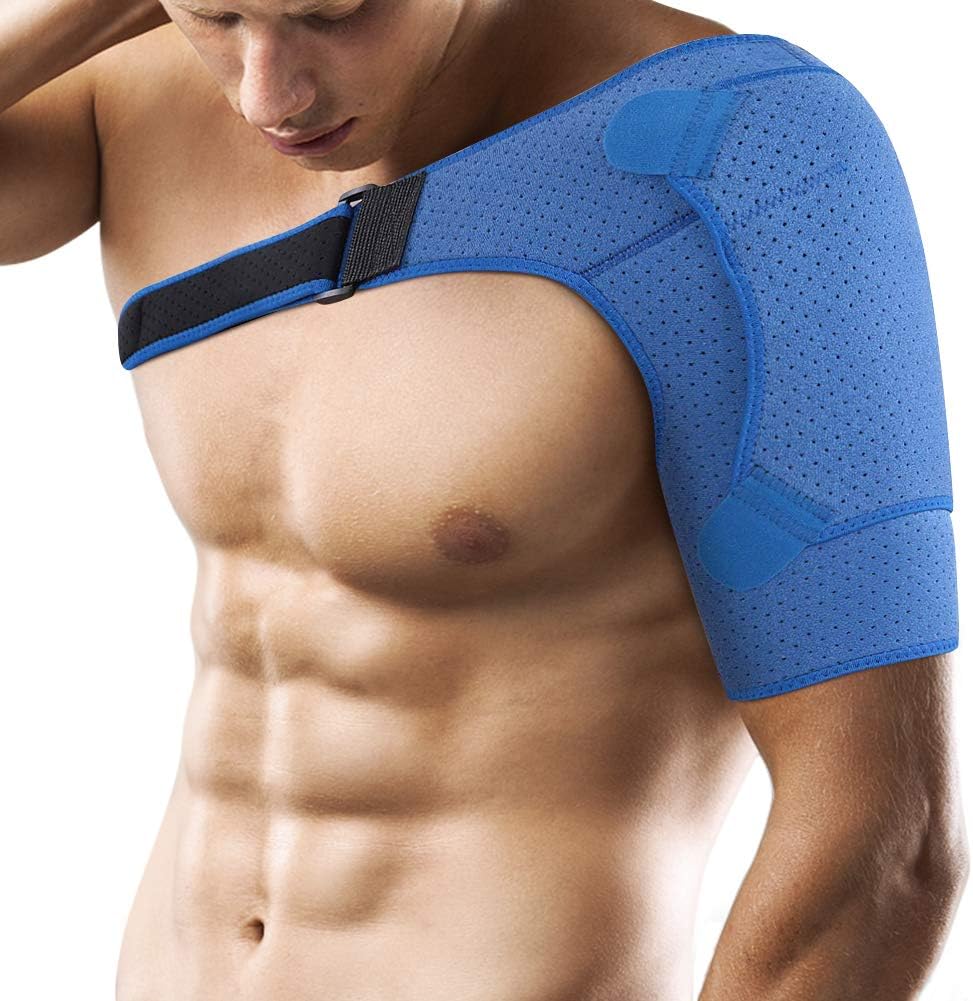 Shoulder Support Brace for Left and Right Shoulder, Adjustable Neoprene