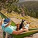 Wise Owl Outfitters Hammock for Camping Double Hammocks Gear for The Outdoors Backpacking Survival or Travel - Portable Lightweight Parachute Nylon DO Green & Khaki