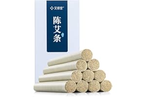 AXT Moxa Stick 10 Pcs, 50:1 Extraction 3 Year Old Mugwort Moxa Rolls Handmade Moxibustion Stick Bar Wrapped with Soft Paper for Pain Relief Discomforts 18x200 mm