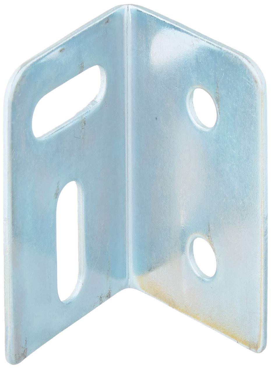 Merriway® BH00122 (10 Pcs) Cranked Square Stretcher Plate Bracket Brace, 38 mm Square - Pack of 10 Pieces, Grey