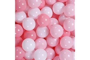GOGOSO Ball Pit Balls for Toddlers Kids Plastic Balls for Ball-Pit Playpen Pool Baby Pastel Party Decor Fun Shaped Star Bulk 50 100 200 500 1000 Count