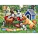 Bits and Pieces - 1000 Piece Jigsaw Puzzle for Adults - Sporty Pup Pals - 1000 pc Puppies Playing Sports Jigsaw by Artist Liz Goodrick-Dillon