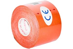 PRAIRIE HORSE SUPPLY Kinesiology Tape Pro, Athletic Waterproof Muscle Support Adhesive Kinesio Sport Tape for Athletes 2 inches x 16.4 feet Single Roll, Orange