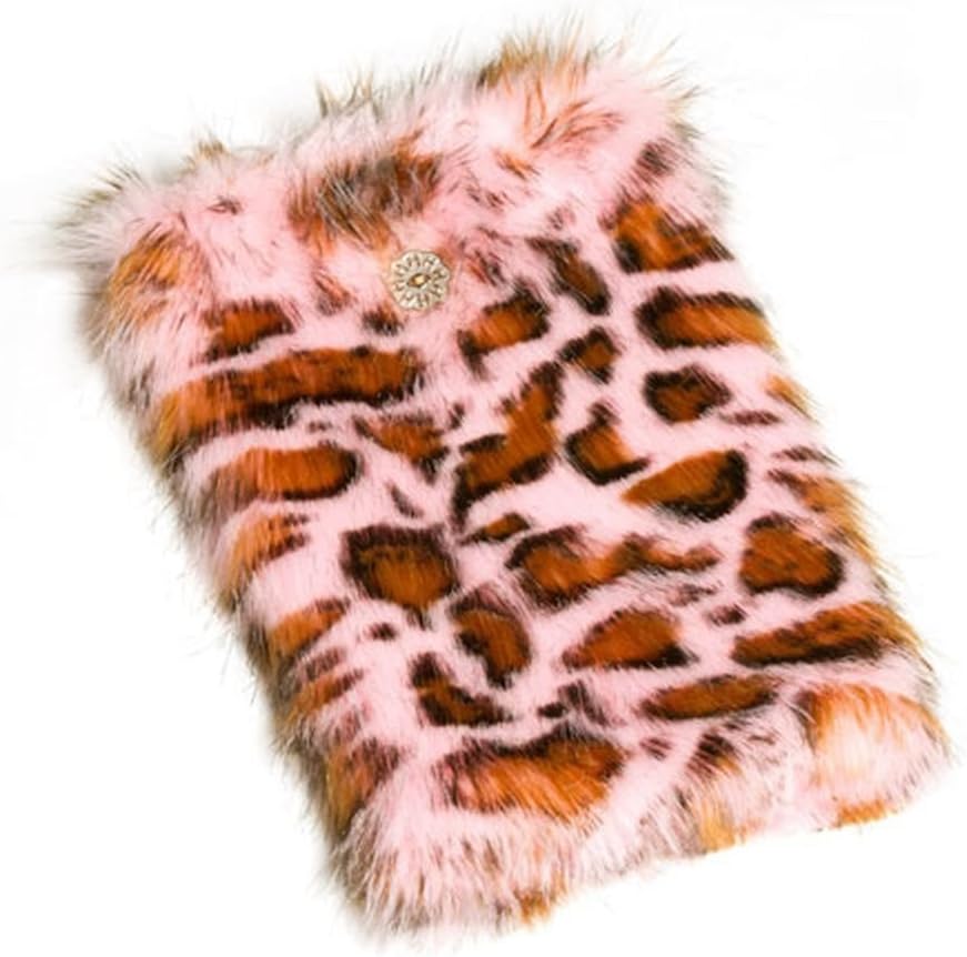 Huggrz Junior Womens Pink Panther Faux Shaggy Accessory Boot Wraps