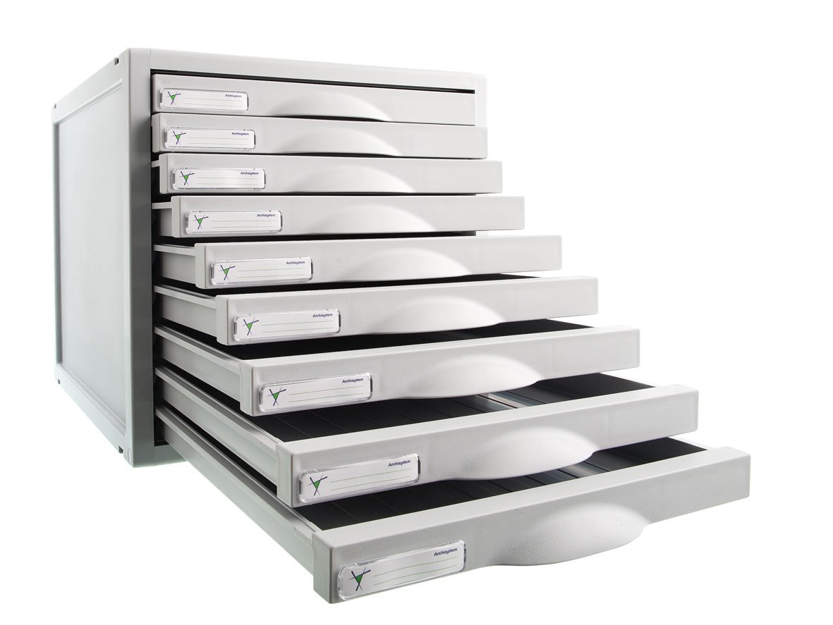 Cep Archivo 2000 8409C Module Organiser System 9 Drawers Grey Plastic