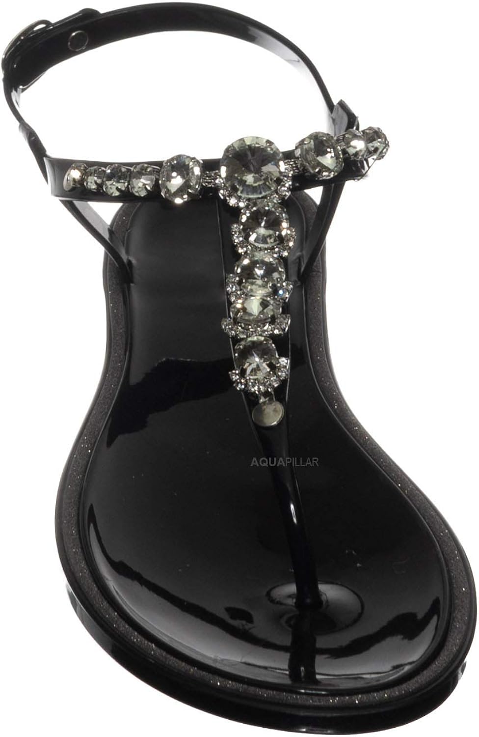 jeweled jelly sandals