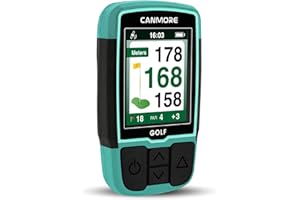 CANMORE HG200 Golf GPS - (Turquoise) Water Resistant Full Color Display with 41,000+ Essential Golf Course Data and Score Sheet - Free Courses Worldwide