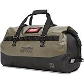 Greanthour Waterproof Duffel Bag - Motorcycle Dry Bag 40L Tail Bag with Large Storage Space, Waterproof Duffle Bags with Outer Mesh Zipper Pocket for Camping, Kayaking, Fishing & Traveling-Green