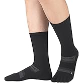 Meaiguo Merino Wool Crew Toe Socks for Hiking Men & Women,Anti-Blister,Breathable,Five-Toe Design