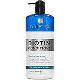 BELLISSO Biotin Conditioner - Sulfate Free Hair Thickening Products for Women and Men - Deep Conditioning Treatment for Dry Damaged Strands