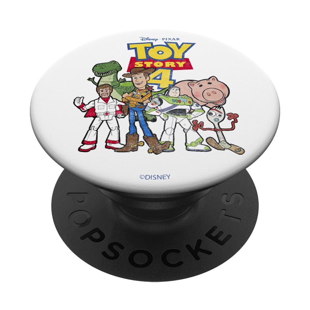 Disney Pixar Toy Story 4 Group Shot Logo PopSockets Swappable PopGrip