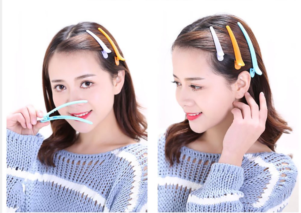 Vinmax Multicolor Plastic Alligator Hair Clips DIY Accessories&Jelly Confectionery Color Medium Sized Haircuts for Thick Hair-Salon Styling Sectioning Hair Grip-Crocodile Accessories Hairpin (24Pc)