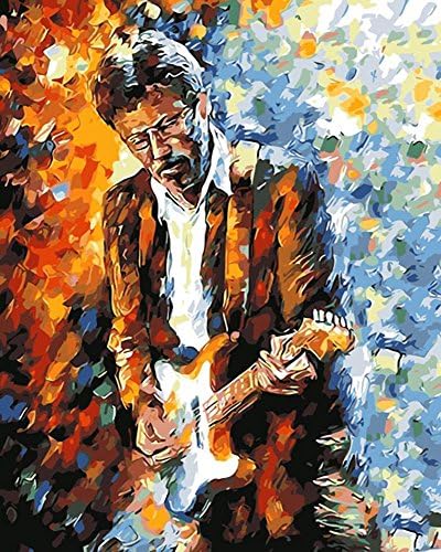 Paint By Number 16" X 20" Kit (Framed) Playing The Guitar Singer 2