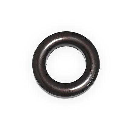 Badris Curtain Eyelet Rings With Lock - Brown (50)