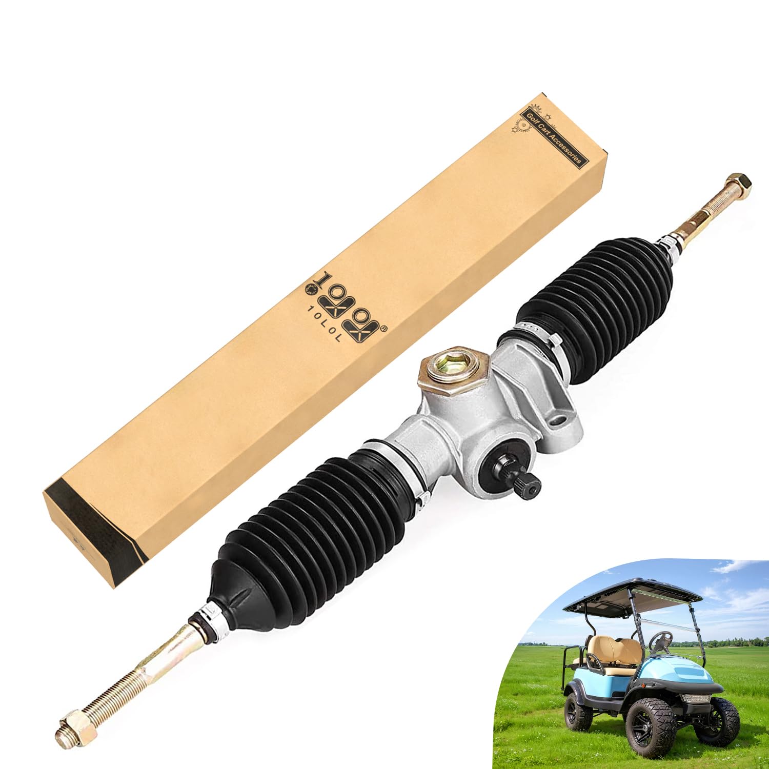 Photo 1 of 10L0L Steering Gear Box Assembly Steering Rack for Club Car Precedent/Onward/Tempo 2004-up Golf Cart, Replace OEM 102288601