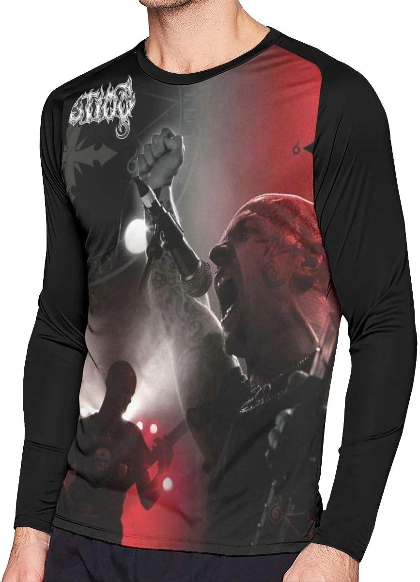 Honghuawenhua Casual Men's Daily Fashion Printed Full Size Long Sleeves Tee Gift