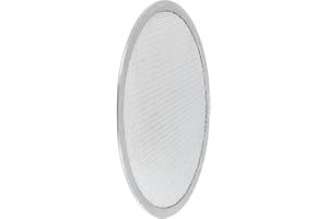 8-16 Inch Perforated Aluminum Pizza Baking Pan with Mesh Design for Crispy Crust, Non- and Rolled for Edge, Commercial Grade 