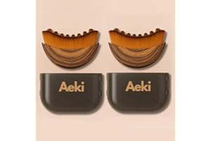 Aeki Lymphatic Contour Face Brush - Reduces Puffiness & Restores Definition, Aeki Lymphatic Face Brush, 100% Gentle & Soft on Skin | Naturally Sculpted Look,Aekii Facial Brush (2 Set)