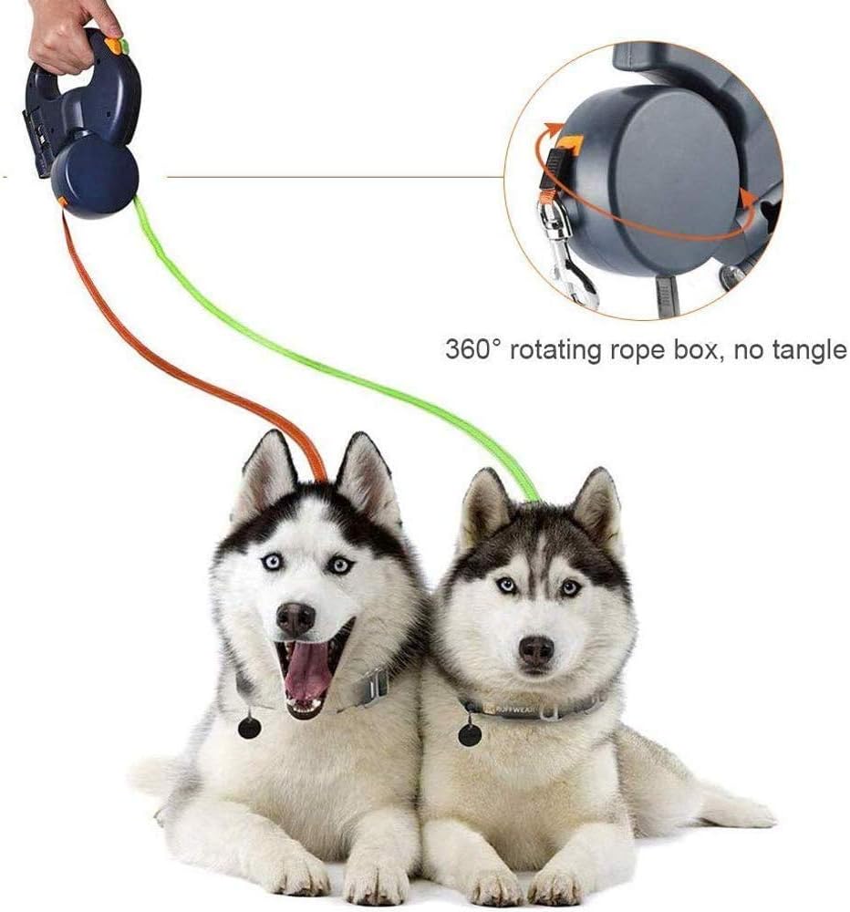 retractable double dog leash no tangle