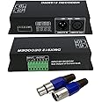 AMKI DMX 512 LED Decoder Controller 4CH Digital Display Decoder,DMX512 LED Light Decoder Controller Dimming Driver for RGBW LED Strip Light DC12-24V 4A/CH (4 Channel with Display)