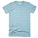 American Apparel Unisex Tri-blend Short Sleeve Track T-Shirt (L) (Tri-Black)