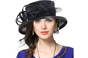 JESSE · RENA Lady Derby Dress Church Cloche Hat Bucket Wedding Bowler Hats CS065