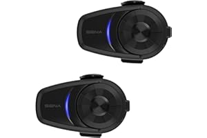 Sena 10S Motorcycle Bluetooth Headset Communication System, Dual Pack