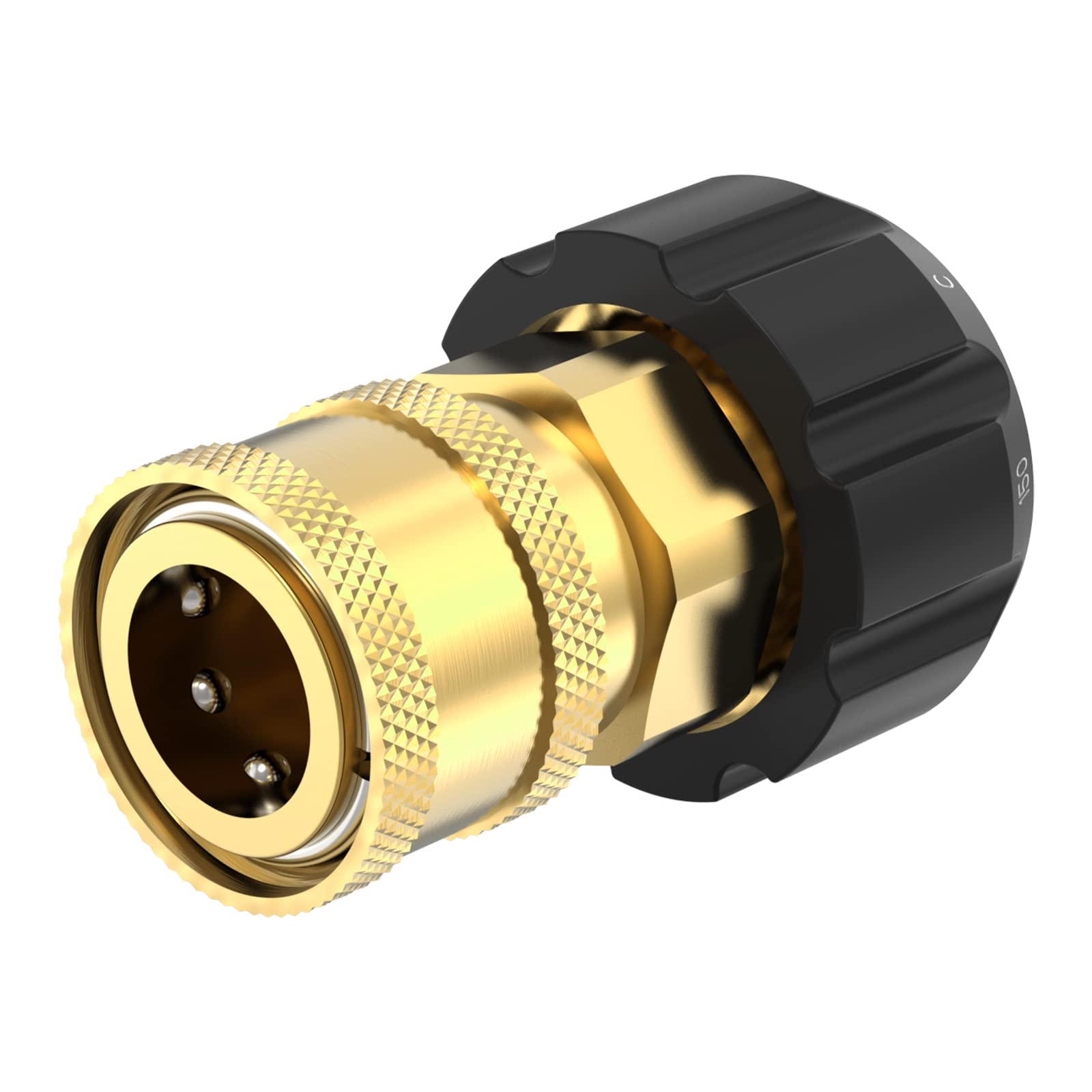 Photo 1 of Twinkle Star 3/8" Quick Connect NPT to M22 14mm Metric Fitting for High Pressure Washer Gun and Hose, TWIS285