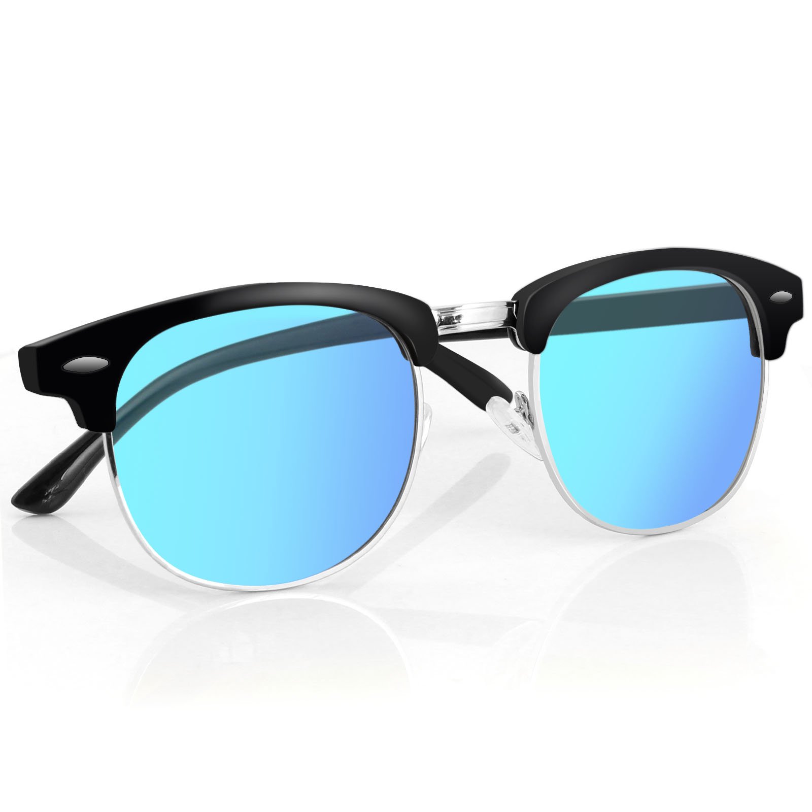 LIVHO G|Semi Rimless Polarized Sunglasses Women Men Retro Brand Sunglasses Goggles UV400