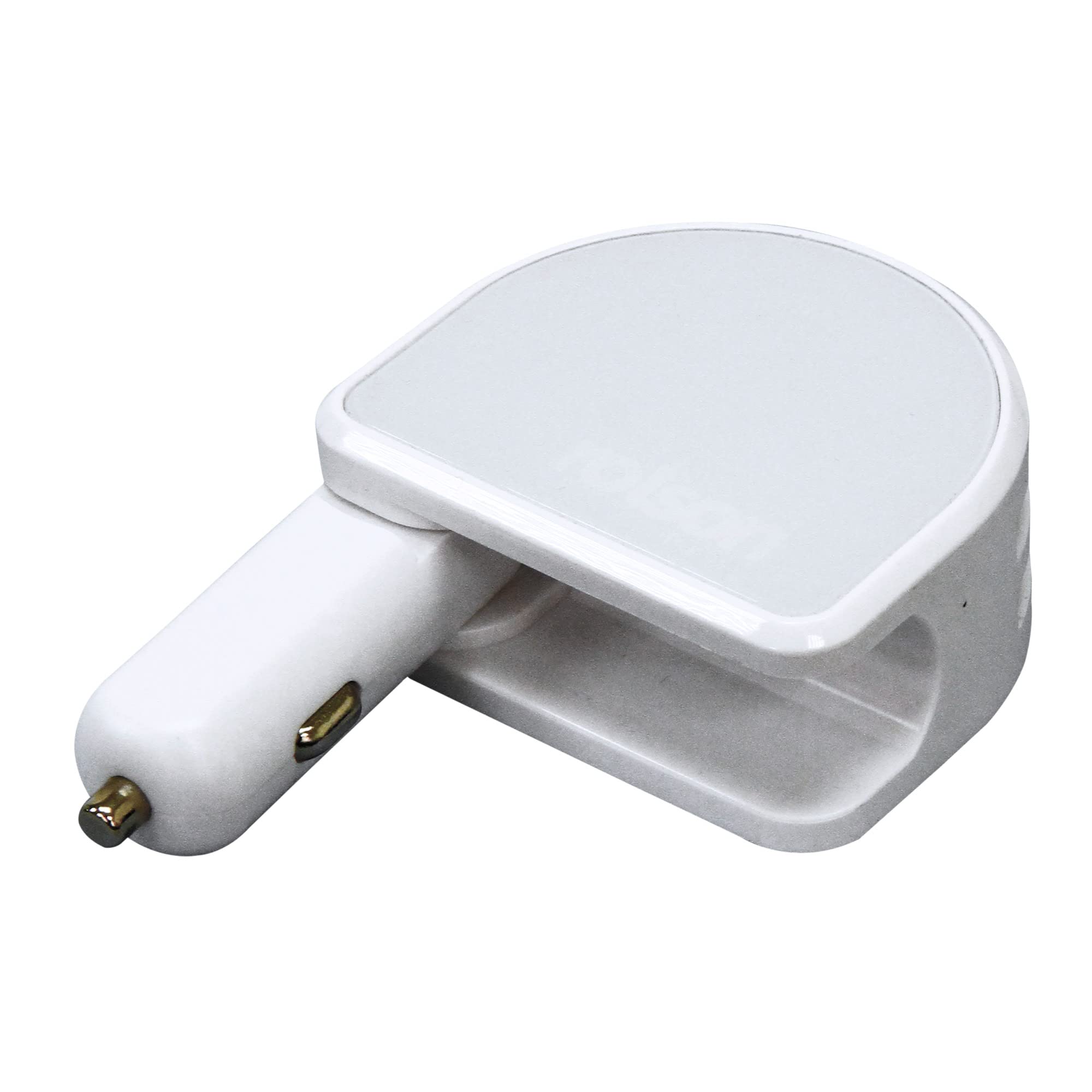 Rolson 2 in 1 Car Charger 2.4A. UK Plug Type with 2 USB, White