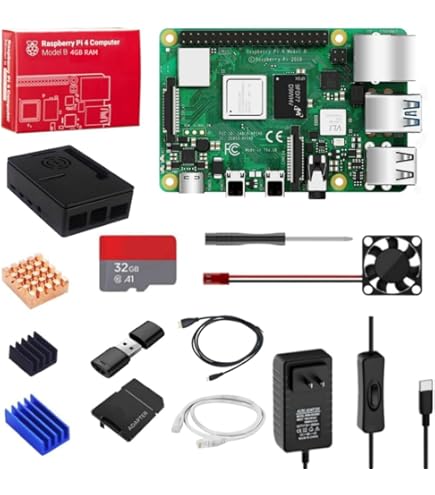 Vilros Raspberry Pi 4 4GB Retro Gaming Kit with 2 USB Gamepad