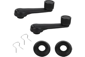 lasuroa 2pcs Manual Window Handle Car, Driver & Passenger Side Replacement Crank Handles Parts for 1992-1998 Geo Tracker Suzu