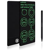 6.5in LCD Writing Tablet, Reusable Notepad with Lock, Pocket Doodle Board | Slim single-display writing tablet with lock switch and included stylus