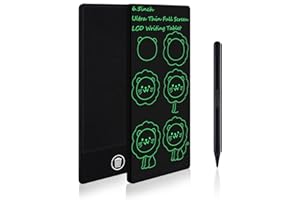 Amoretti Sonnet Mini LCD Writing Tablet, 6.5in Erasable Reusable Electronic Drawing Pads, Electronic scratchpad for Kids and Adults. Black.