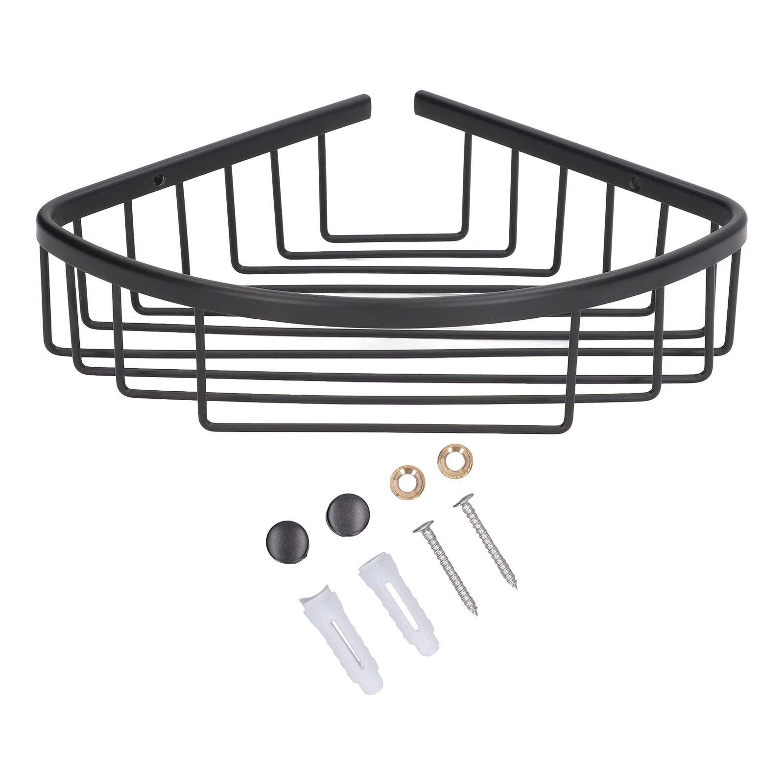 Corner Shower Caddy Triangular Bathroom Shelf Stainless Steel Bathroom Wall Mounted Storage Bathroom Organizer for Home Hotel Toilet