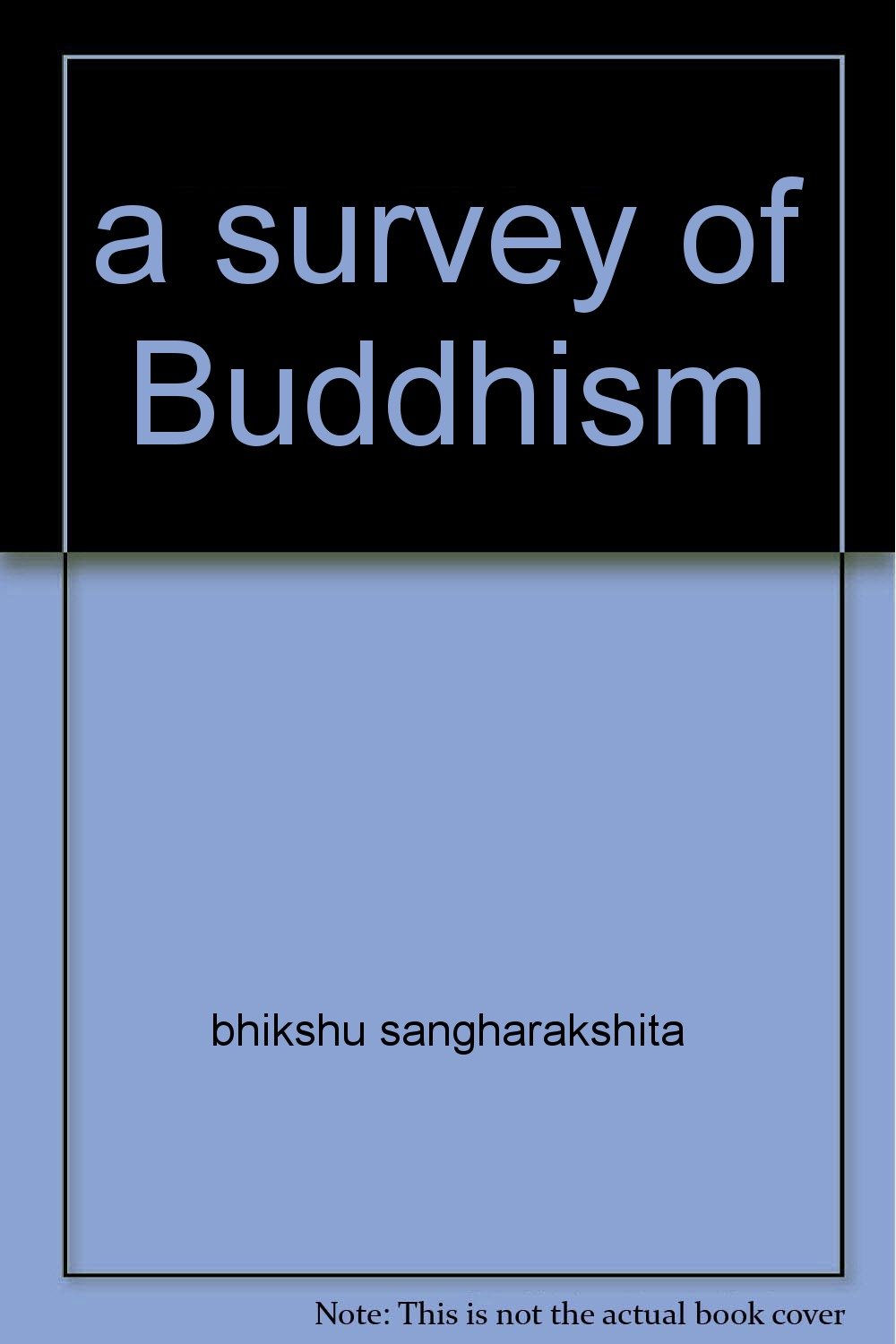A Survey Of Buddhism Bhikshu Sangharakshita Amazoncom Books - 