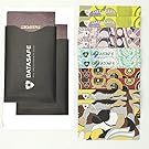 RFID Blocking Sleeves (10 Credit Card & 2 Passport Protectors) Best Identity Theft Protection Travel Case Set. Smart Holders Fit Wallet, Purse & Cell Phones，Thicken(clorful)