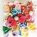 Chenkou Craft Random of 20pcs Puppy Yorkie Dog Hair Bow With Rubber Band Rhinestone Pet Grooming Products Mix Colors Varies Patterns Pet Hair Bows Dog Accessories
