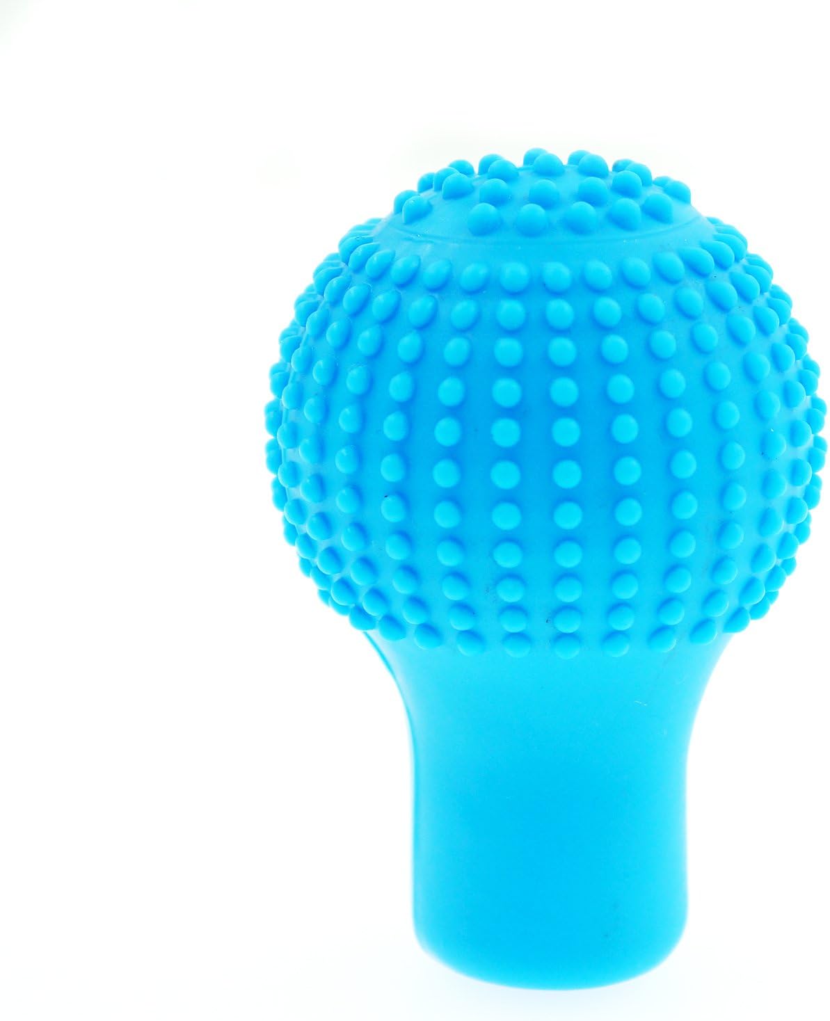 Car Shift Knob Cover Car Vehicle Round Soft Silicone Anti-Slip Lever Gear Shift Knob Cover Fashion Color Shift Knob Boots (Blue)